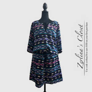 Yumi Kim Bella Floral Dress Black Purple L